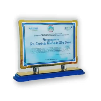 Placa para homenagem – 01